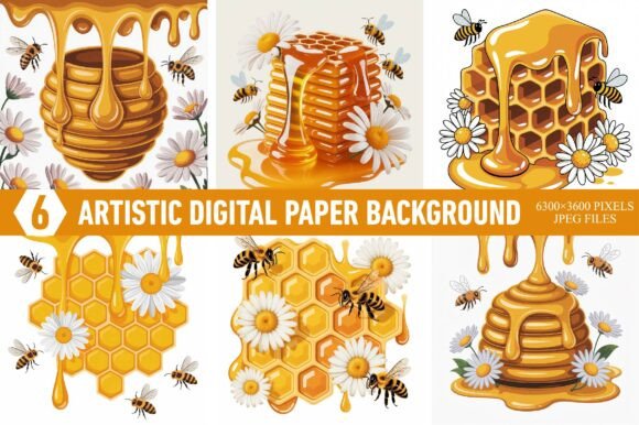 Download Honeycomb Daisy Botanical Background - Botanical Collection