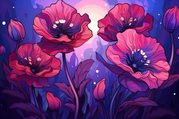 Download Botanical Textures Floral Poppy Nature - Botanical Collection