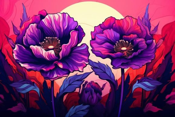 Download Botanical Textures Floral Poppy Nature - Botanical Collection