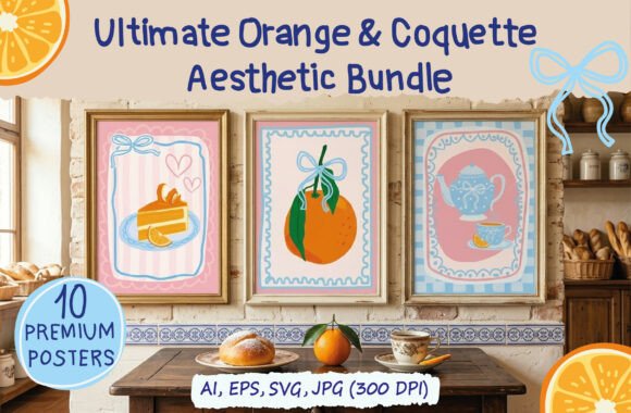 Download Coquette Citrus Gallery Wall Kit - Premium Resources