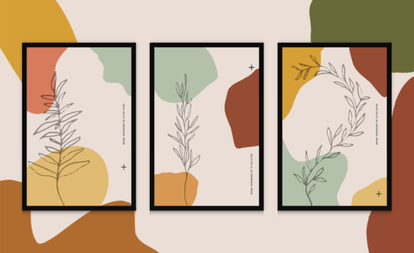 Download Minimalist Fluid Botanical Background - Botanical Collection