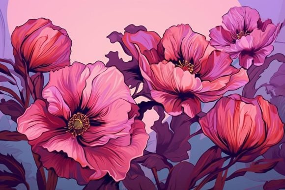 Download Botanical Textures Floral Poppy Nature - Botanical Collection